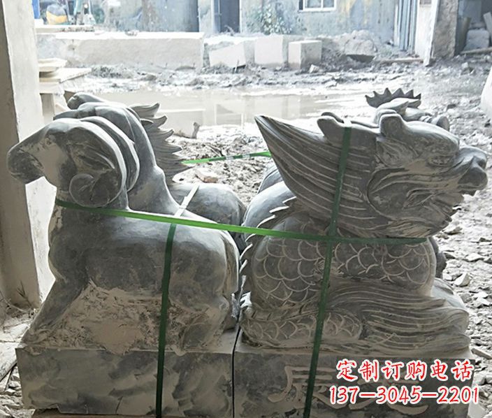 安阳12生肖公园动物石雕