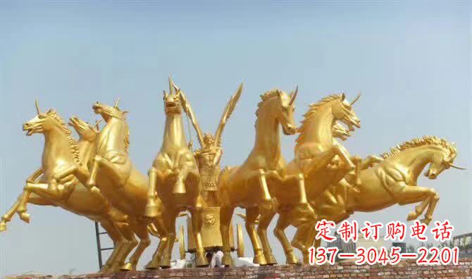 安阳阿波罗战车铜雕