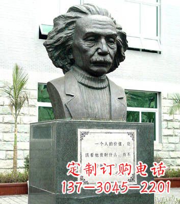 安阳爱因斯坦铜雕像