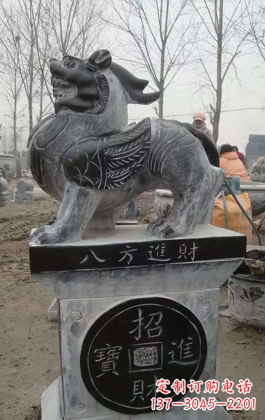 安阳八方进财貔貅石门墩