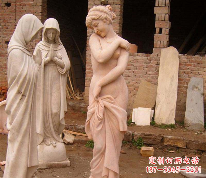 安阳半裸女人大理石雕塑