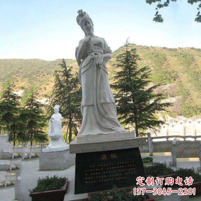 安阳褒姒雕像-中国古代知名美女“烽火戏诸侯”相关人物雕塑