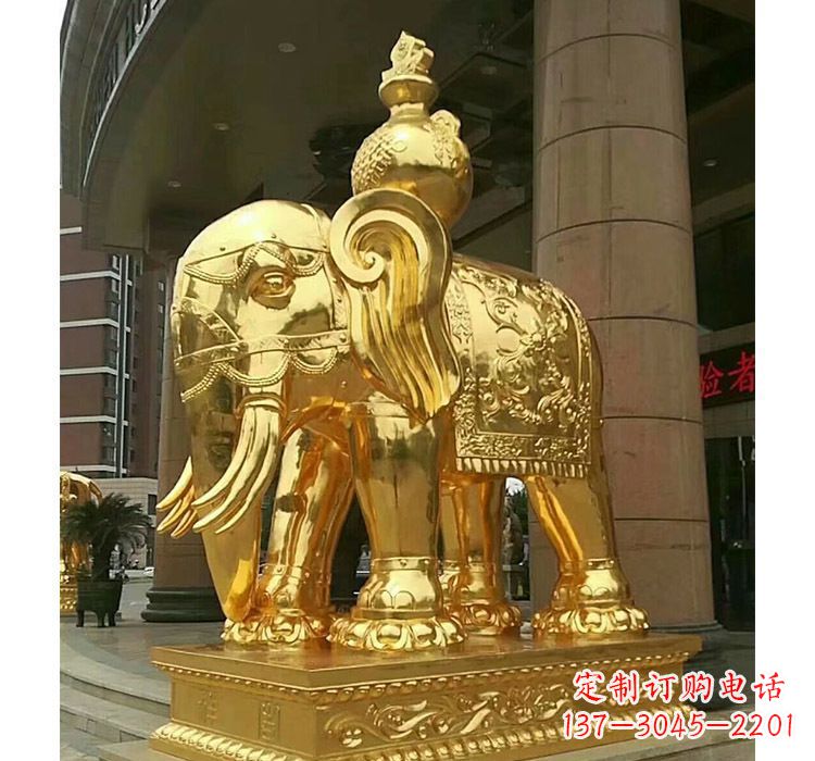 安阳宝瓶大象铜雕