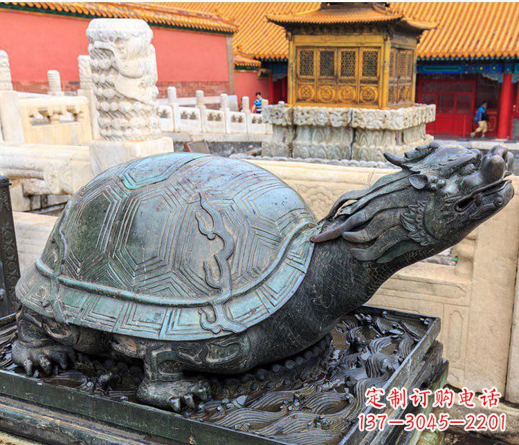 安阳北京故宫龙龟景观铜雕塑
