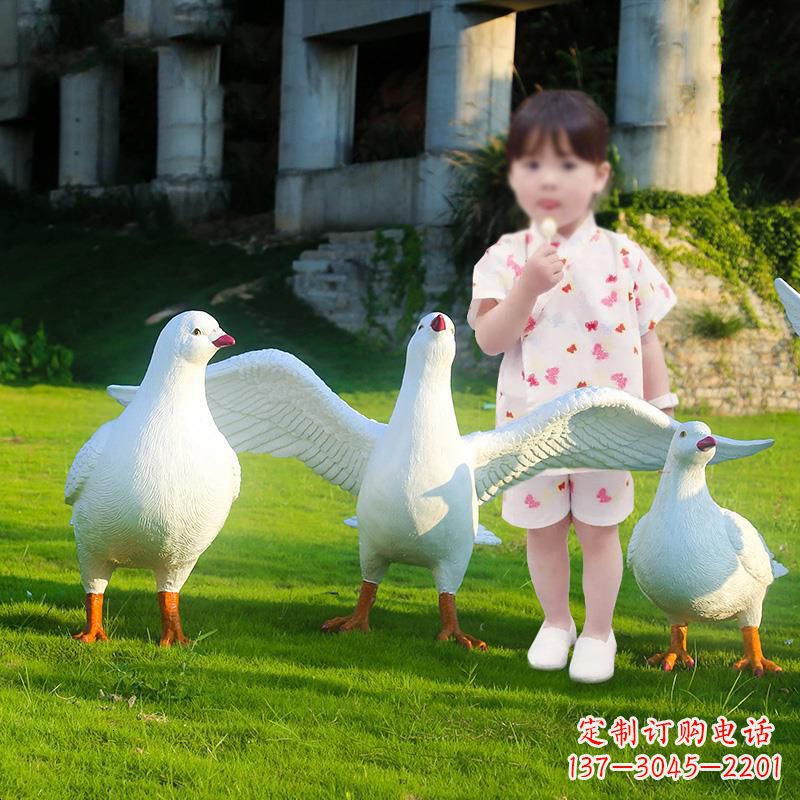 安阳北京街头雕塑少女与和平鸽