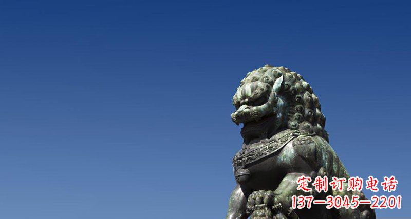 安阳北京青铜狮子雕塑 (2)