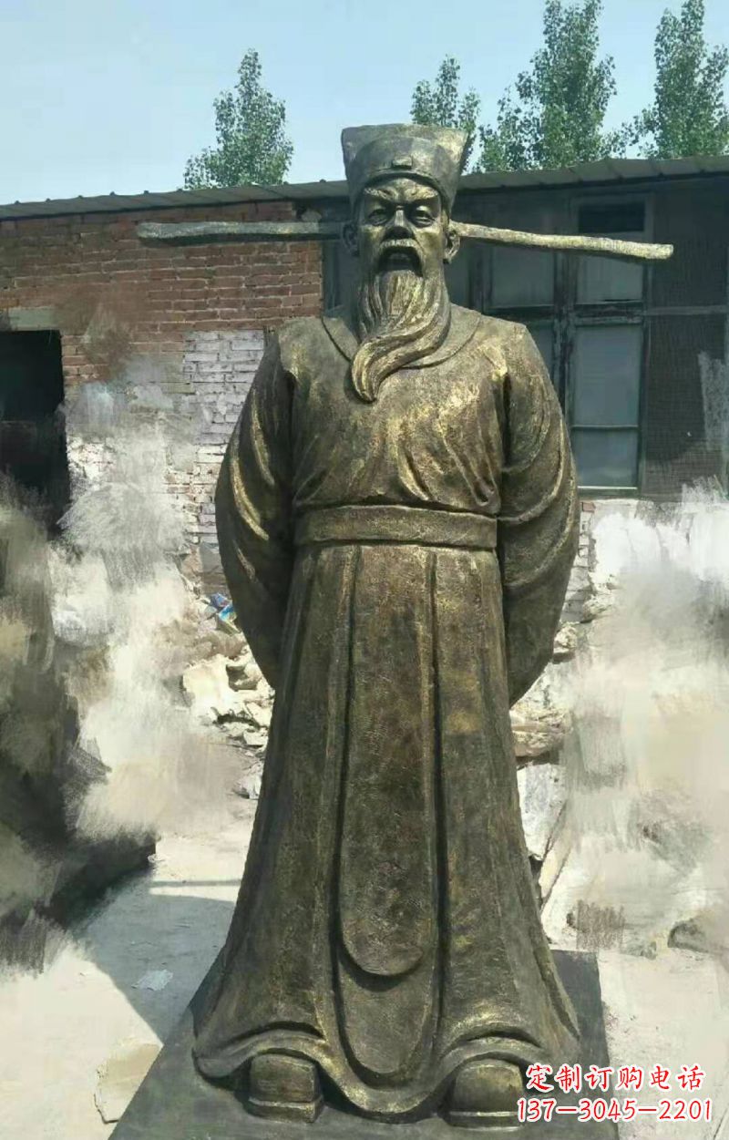 安阳北宋名臣包拯铜雕