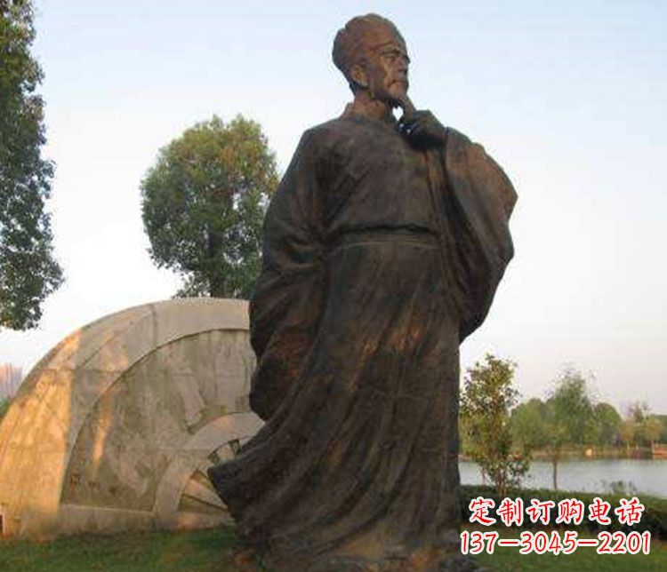 安阳北宋文学家欧阳修铜雕