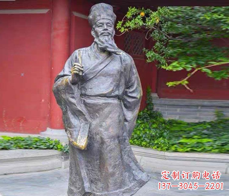安阳北宋文学家苏轼铜雕