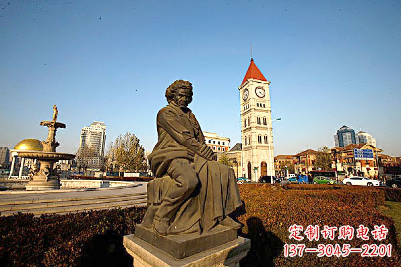 安阳贝多芬头像雕塑-城市文化名人雕像
