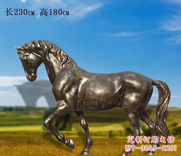 安阳奔马铜雕 (2)
