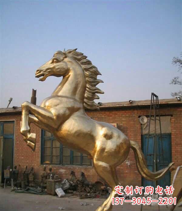 安阳奔马铜雕 (4)