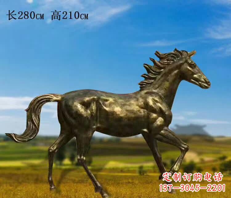 安阳奔马铜雕 (3)