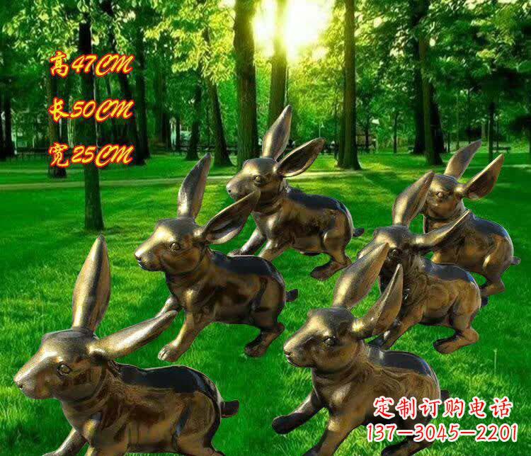 安阳奔跑的兔子雕塑