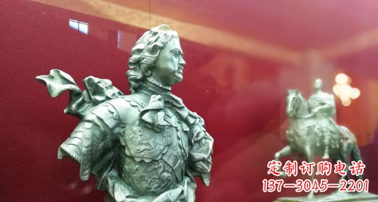 安阳彼得大帝半身像古代西方名人铜雕