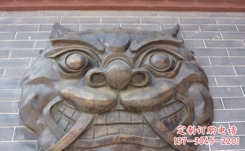 安阳狴犴古代神兽铜浮雕