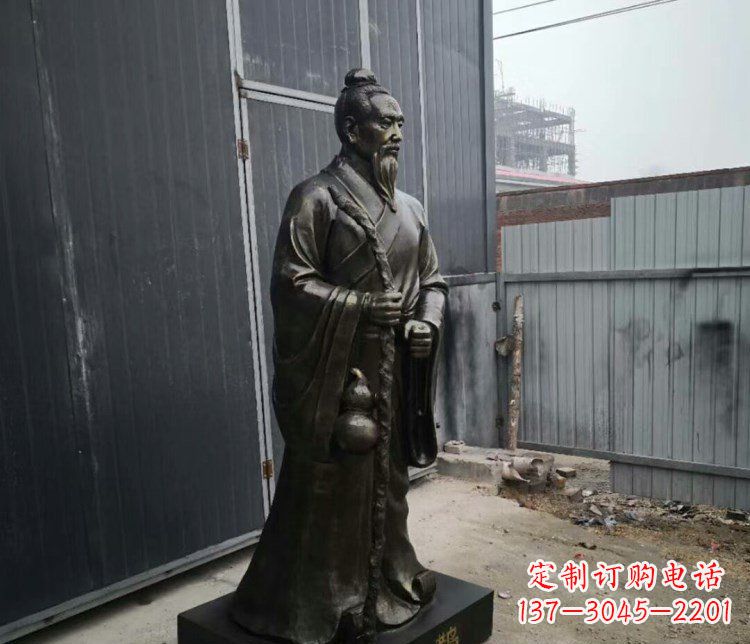 安阳扁鹊人物古代名医铜雕摆件