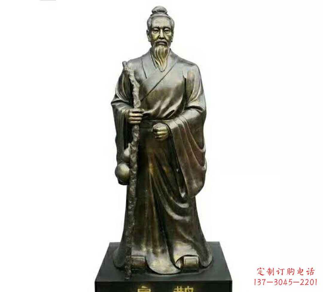 安阳扁鹊神医铜雕