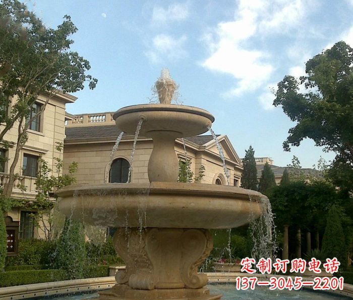 安阳别墅景观大理石喷泉雕塑