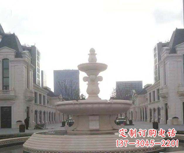 安阳别墅景观大理石喷泉石雕