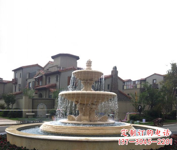 安阳别墅景观大型喷泉石雕 (4)