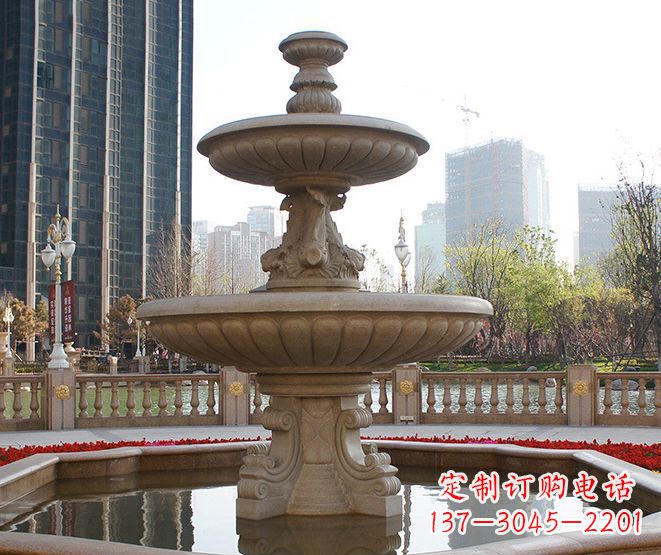 安阳别墅景观大型喷泉石雕