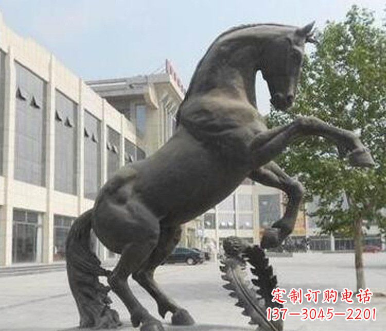 安阳别墅景观动物马铜雕塑 (4)
