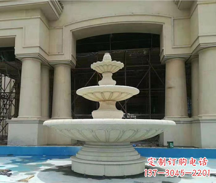 安阳别墅景观多层喷泉石雕 (3)