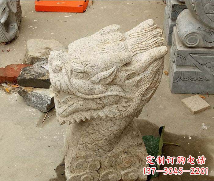 安阳别墅景观龙头喷泉石雕