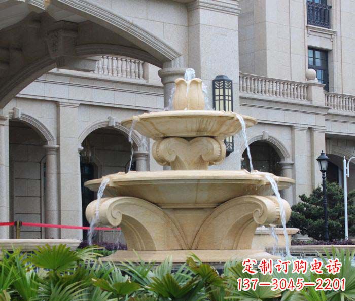 安阳别墅景观欧式喷泉石雕_1