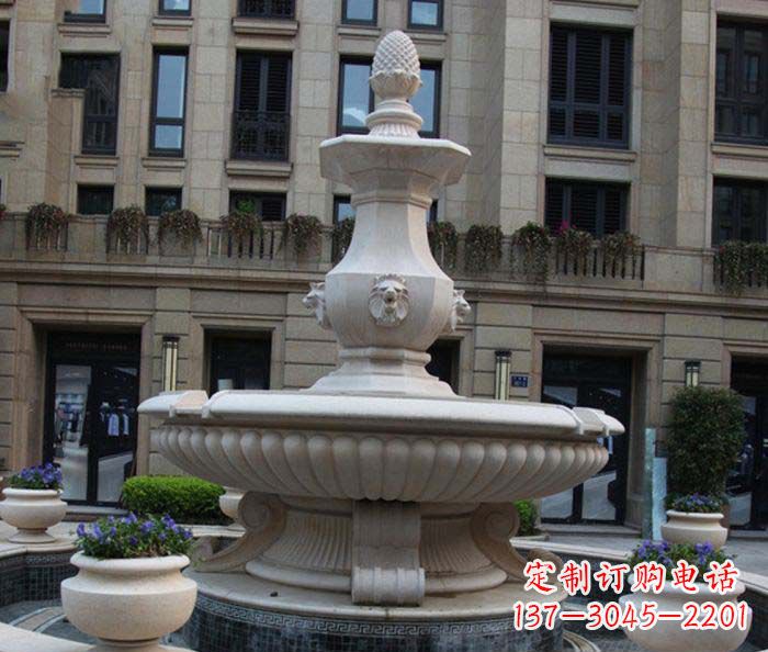 安阳别墅景观欧式喷泉石雕_2