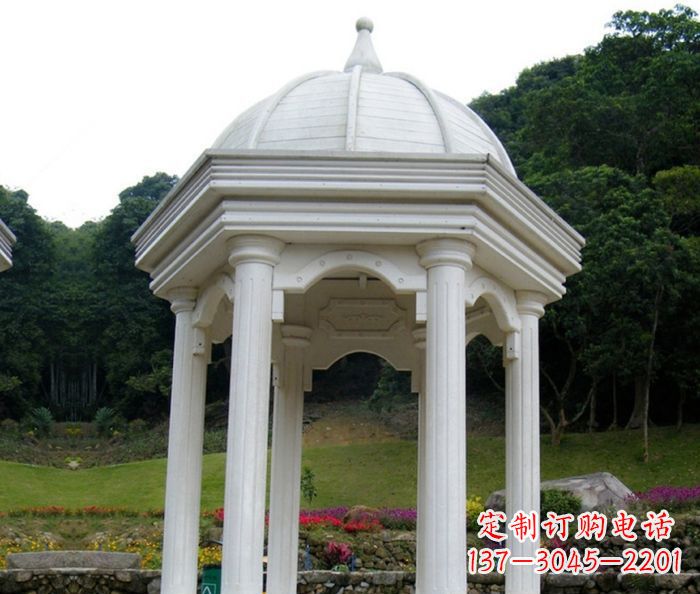 安阳别墅景观欧式石雕凉亭 (2)