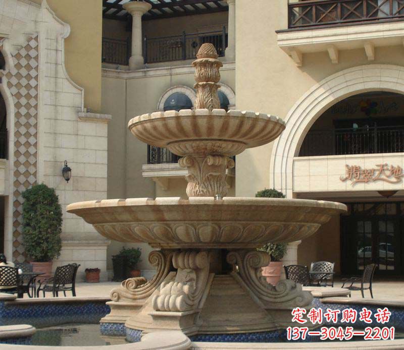 安阳别墅景观石雕大型喷泉雕塑 (2)