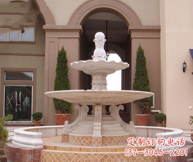 安阳别墅景观石雕多层喷泉