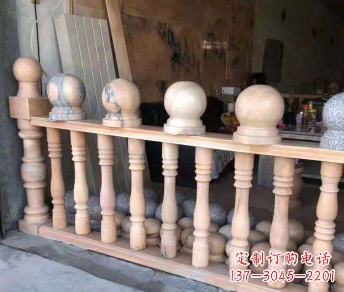 安阳别墅景观晚霞红石栏杆