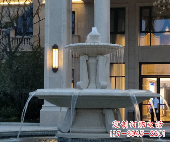 安阳别墅景观小区喷泉石雕