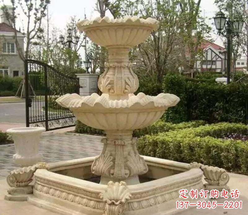 安阳别墅庭院喷泉石雕