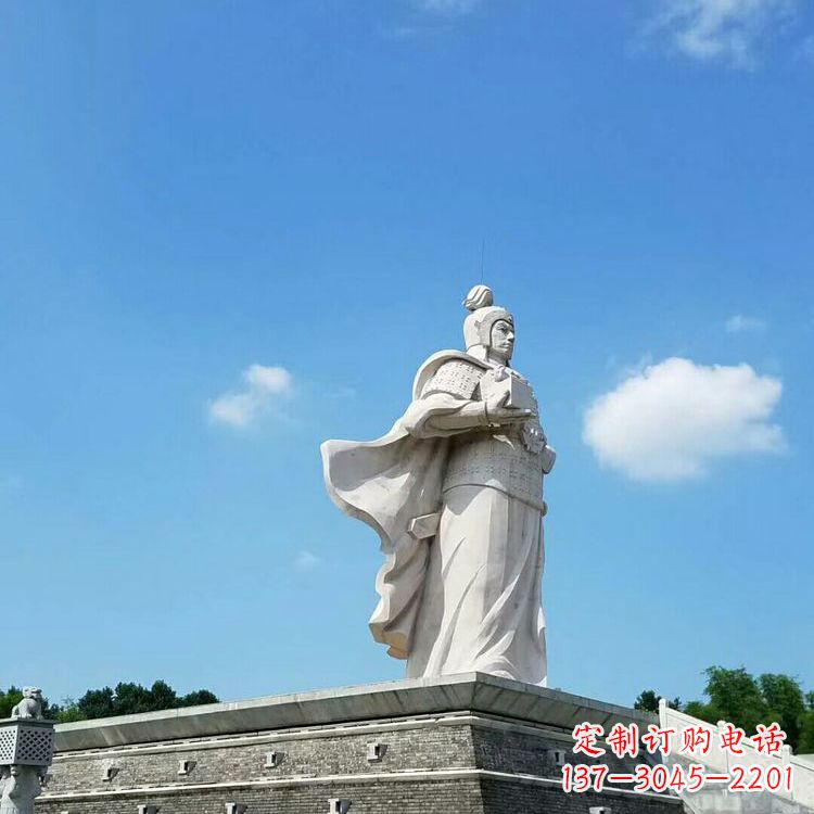 安阳兵仙韩信汉白玉石雕-景区古代著名将领军事家雕像
