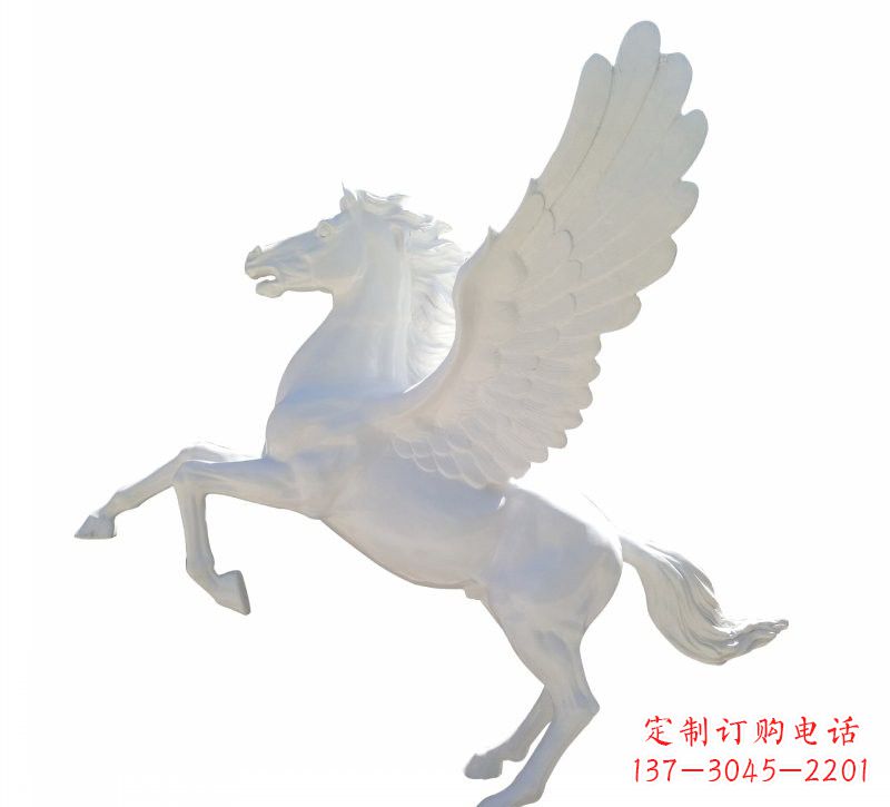 安阳玻璃钢白色飞马