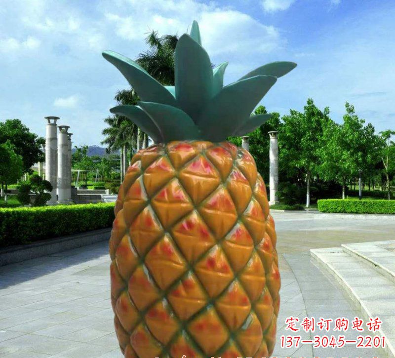安阳玻璃钢菠萝雕塑
