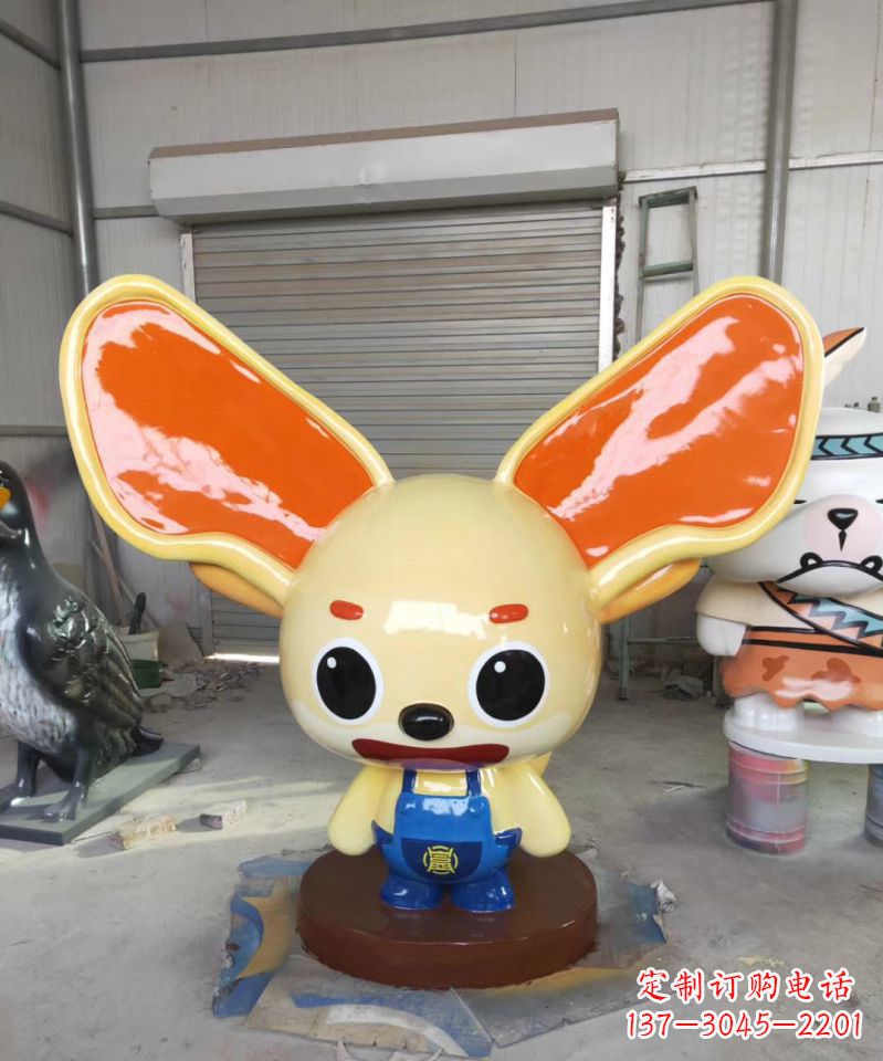 安阳玻璃钢彩绘动物雕塑