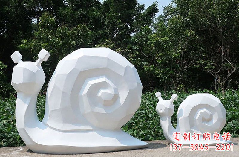 安阳玻璃钢抽象蜗牛雕塑