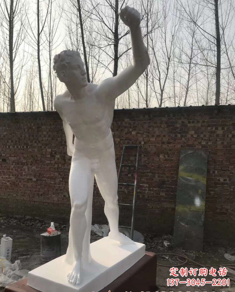 安阳玻璃钢大卫人物雕塑
