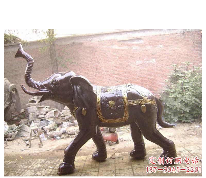 安阳玻璃钢大象坐骑雕塑