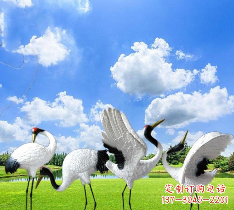 安阳玻璃钢丹顶鹤