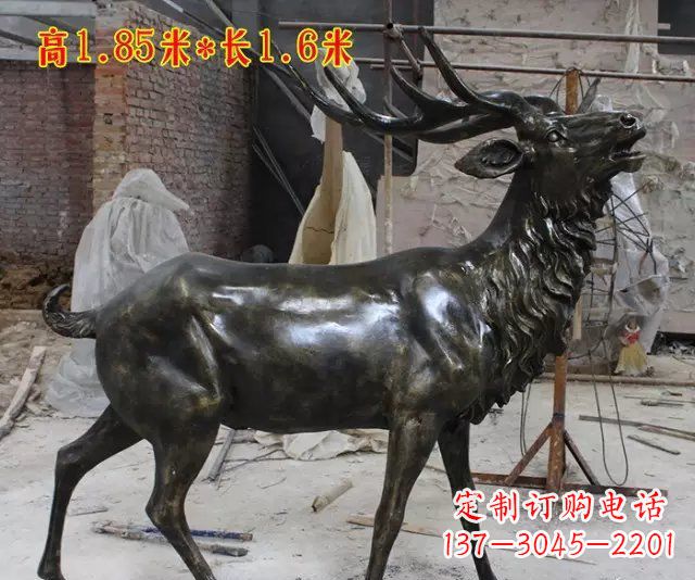 安阳玻璃钢仿铜动物雕塑