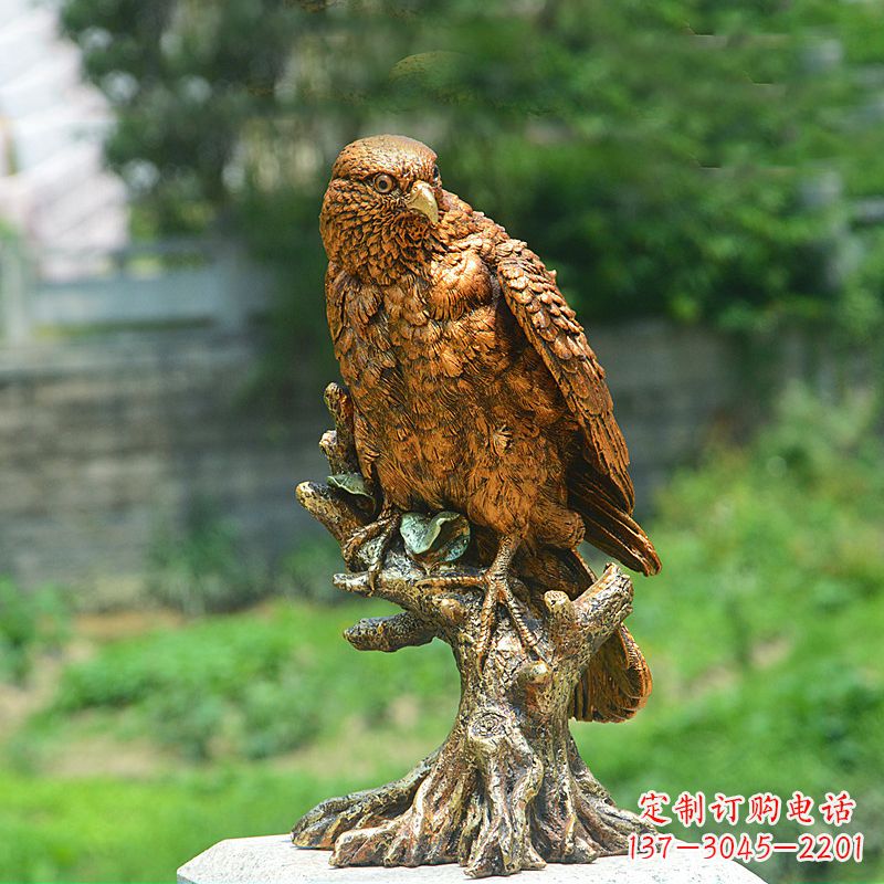 安阳玻璃钢仿铜仿真老鹰雕塑