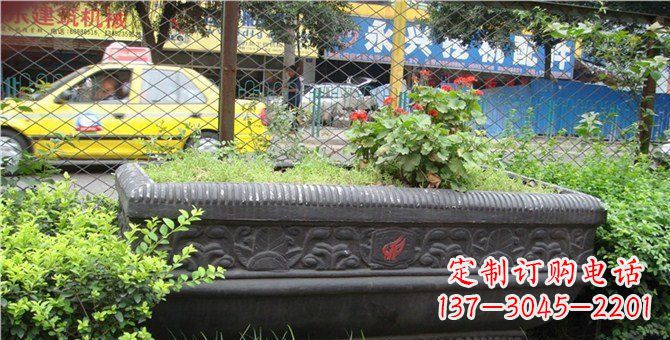 安阳玻璃钢仿铜花盆景观雕塑