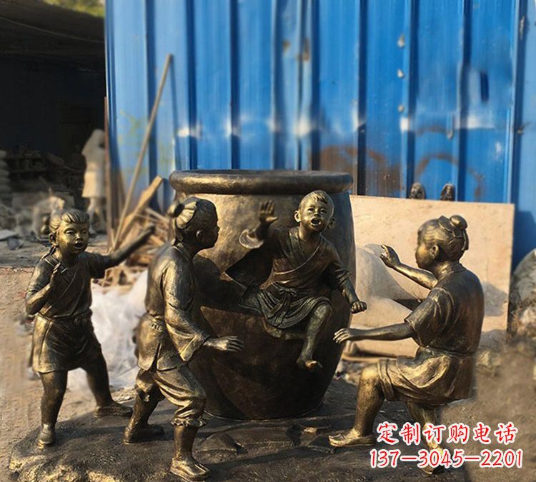 安阳玻璃钢仿铜司马光砸缸