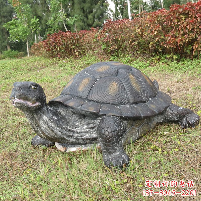 安阳玻璃钢仿真动物乌龟雕塑摆件
